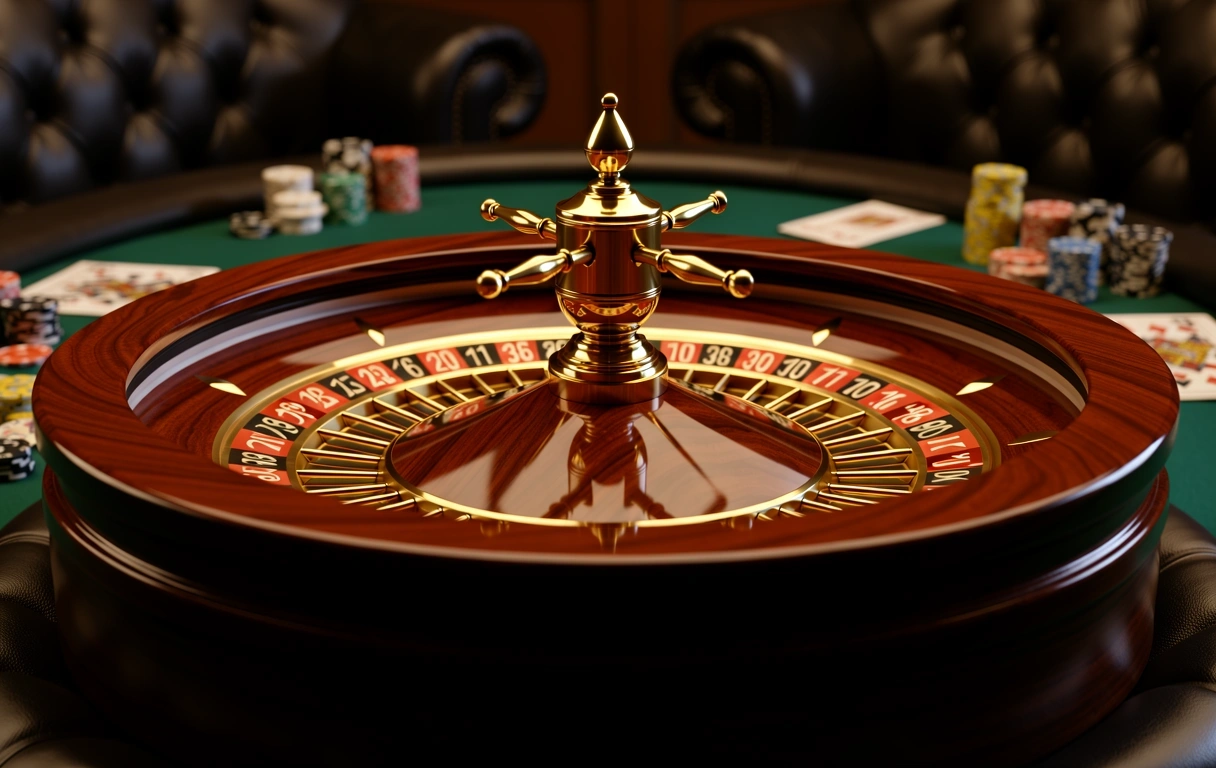 Mahogany Roulette Wheel