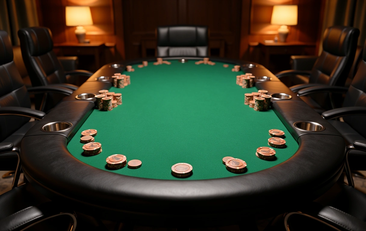 Prestige Oval Poker Table